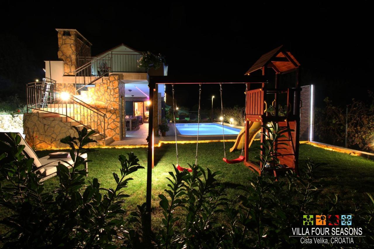 Villa Four Seasons, Heated Pool And 3 En-Suite Bathrooms Velika Čista Buitenkant foto