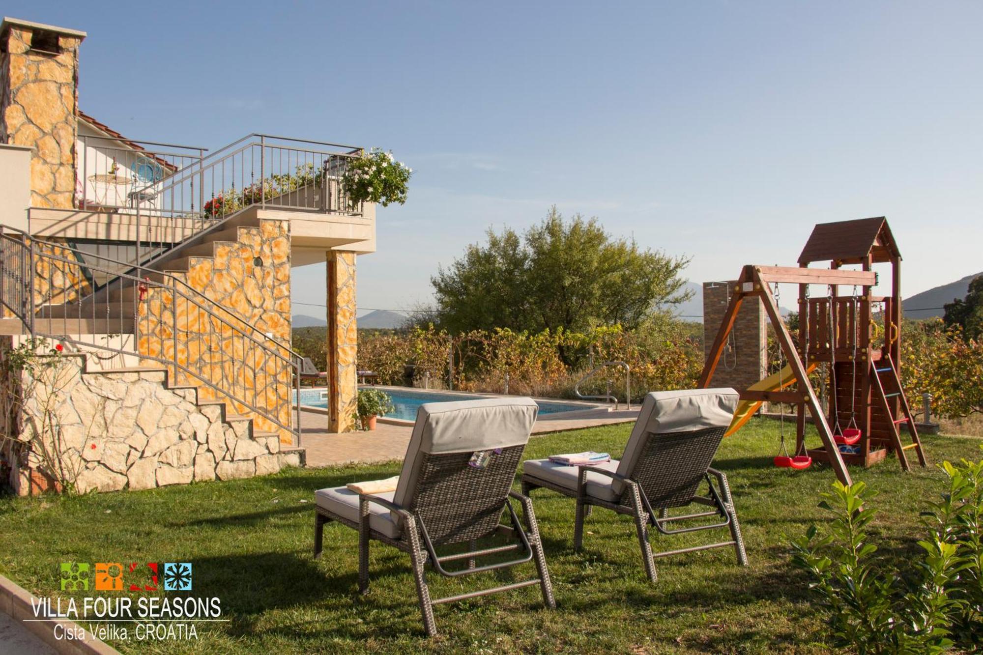 Villa Four Seasons, Heated Pool And 3 En-Suite Bathrooms Velika Čista Buitenkant foto